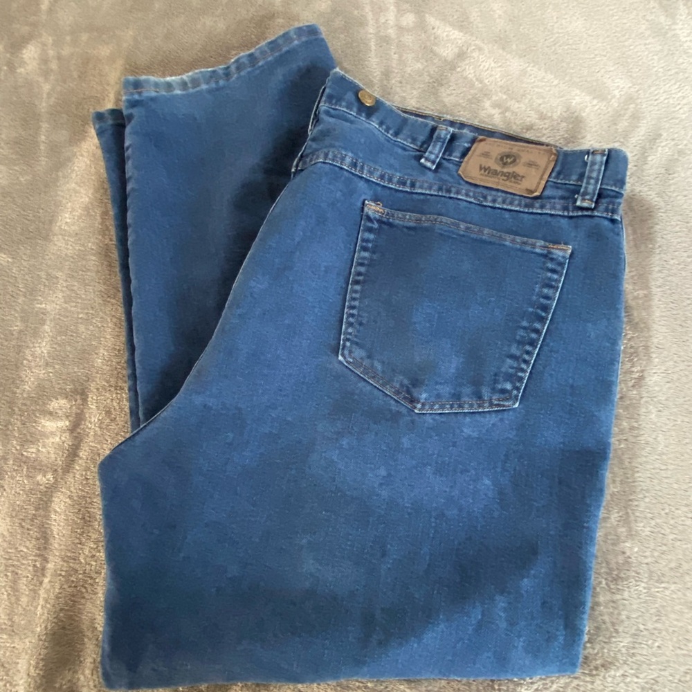 Wrangler Blue Straight Leg Jeans Classic Denim